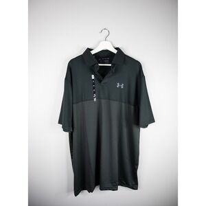 Under Armour Performance Polo Mens 2XL Black New Golf Shirt Gorpcore outdoor